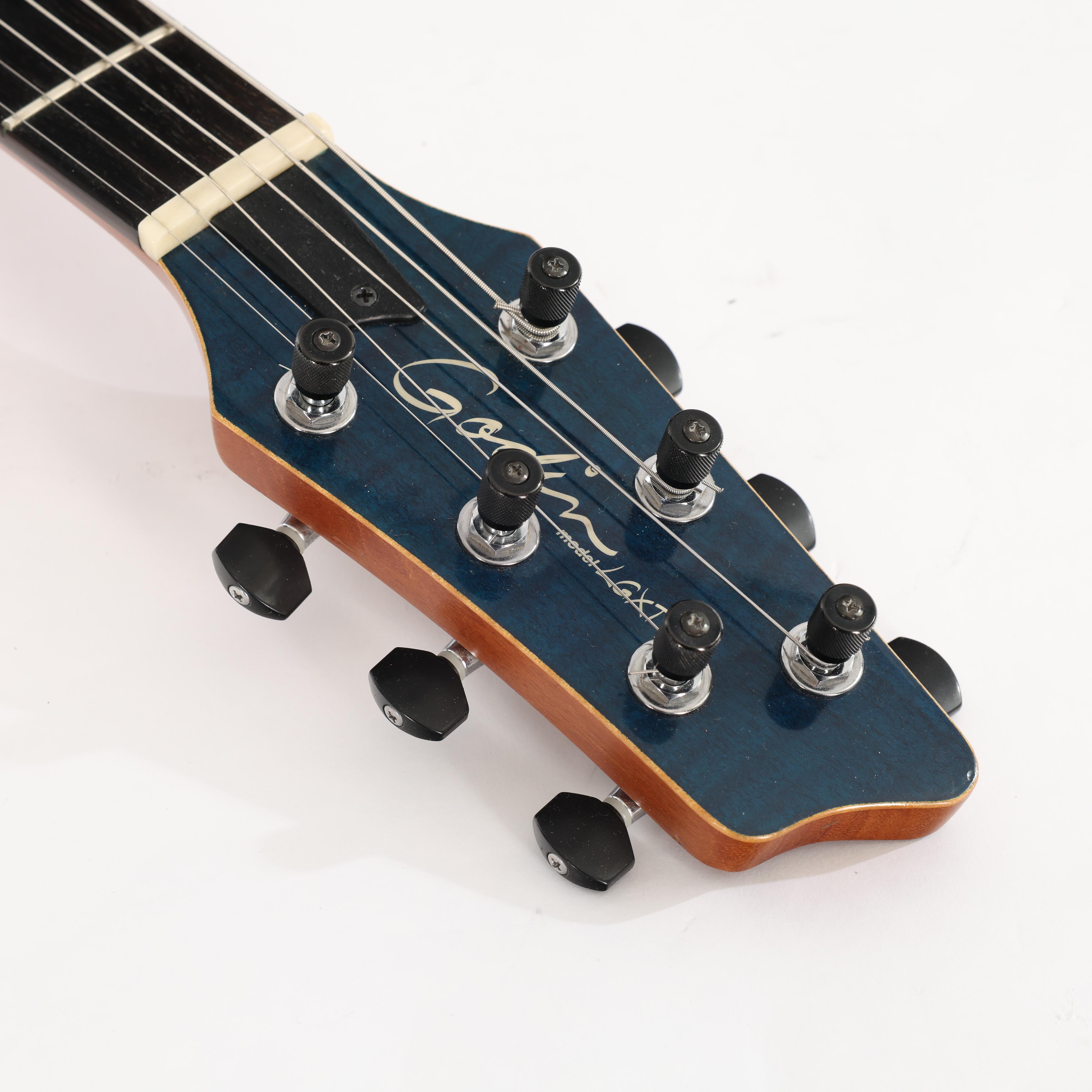 Second Hand Godin LGXT Trans Electric Guitar in Blue Flame